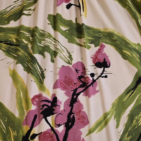 Karen Kane Green Pink Sleeveless Midi Sundress - Picture 11 of 11